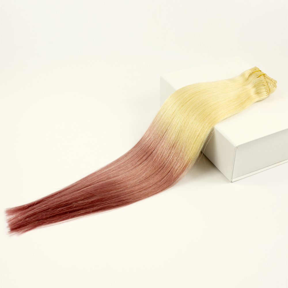 Clip in T color hair extensions cheap and fashion YL056